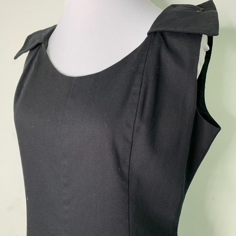Vintage Albert Nipon Black Executive Sheath Dress… - image 4